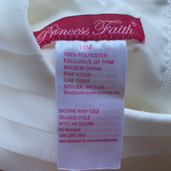 Princess Faith Special Occasion Baby Dress 18m - Picture 6 of 7